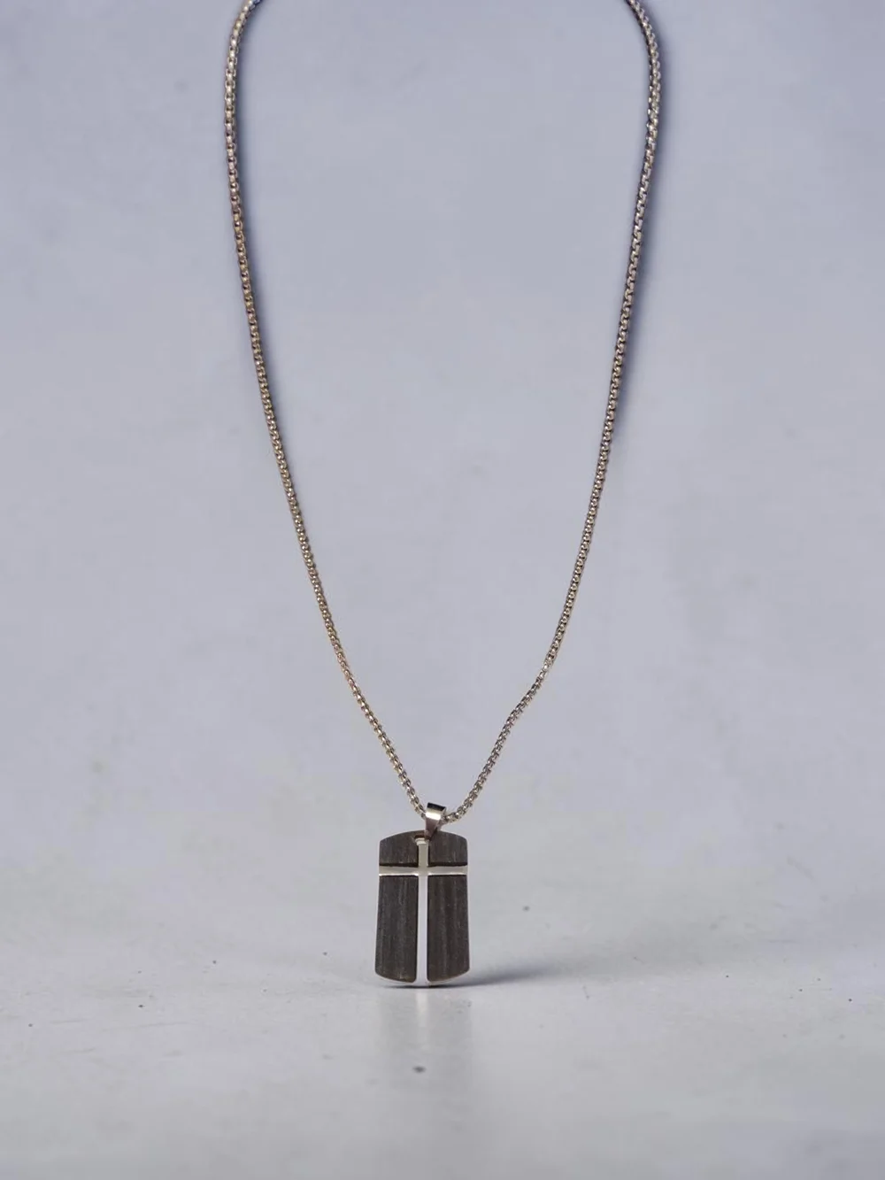 10 / $10 Silver Cross Pendant Necklace - Silver